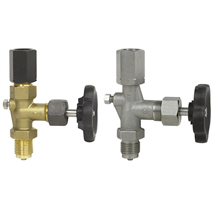 Pressure gauge valve per DIN 16270, LH-RH adjusting nut/male G ½, PN 250